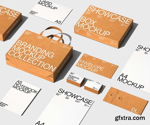 Showcase Mockup Studio - Brown_Branding Mockup Bundle