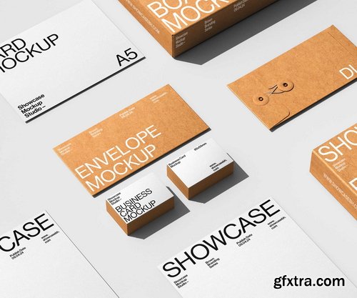 Showcase Mockup Studio - Brown_Branding Mockup Bundle