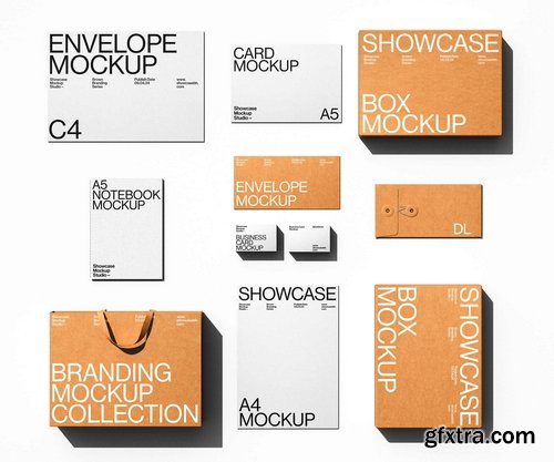 Showcase Mockup Studio - Brown_Branding Mockup Bundle