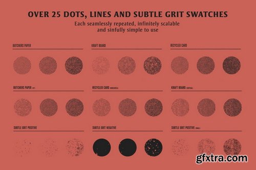 True Grit Texture Supply - Vector Savior - Vector Halftone Swatches