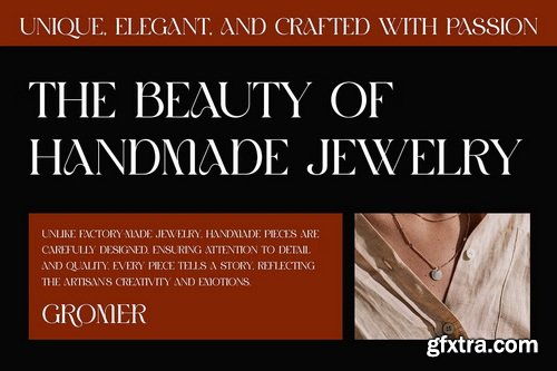 CreativeMarket - GROMER Elegant Ligature Serif