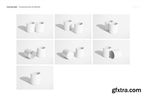 Creatsy - Mug without Handle Mockup Set