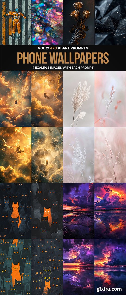 470 Ai Art Prompts For Phone Wallpapers: Vol 2