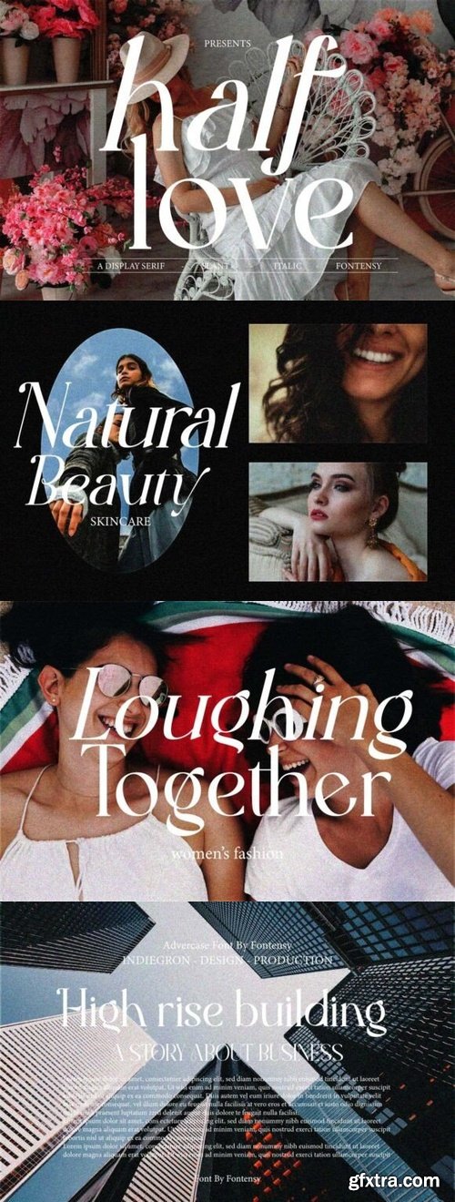 CreativeMarket - Half Love Serif Display Elegant 291389767