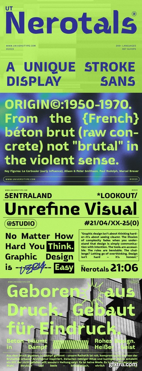 CreativeMarket - UT Nerotals - A Unique Display Font 291394731
