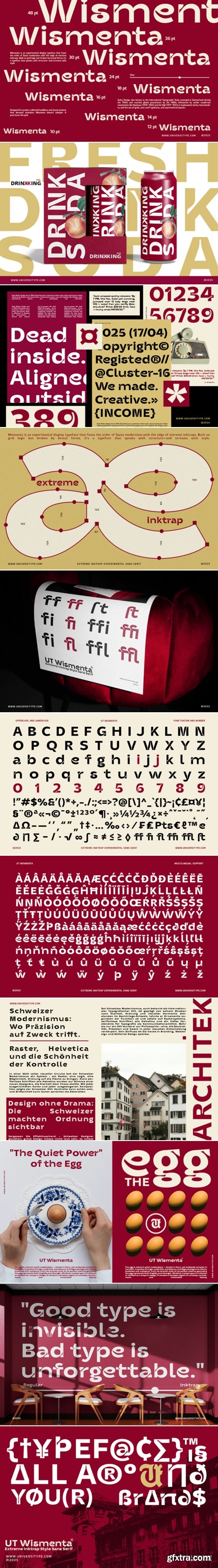 CreativeMarket - UT Wismenta - Extreme Inktrap Sans 291394729