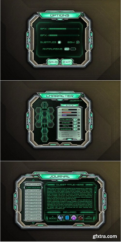 Craftpix - Sci-Fi GUI