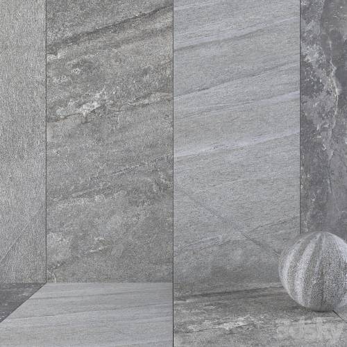 '3dsky Pro - Stone Wall Santorini Gray Set 2'
