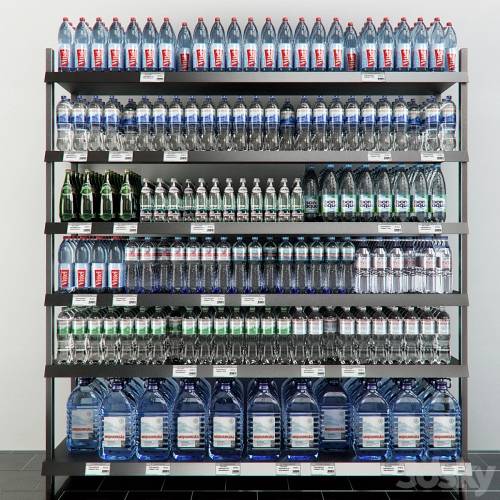 '3dsky Pro - Rack with mineral water'