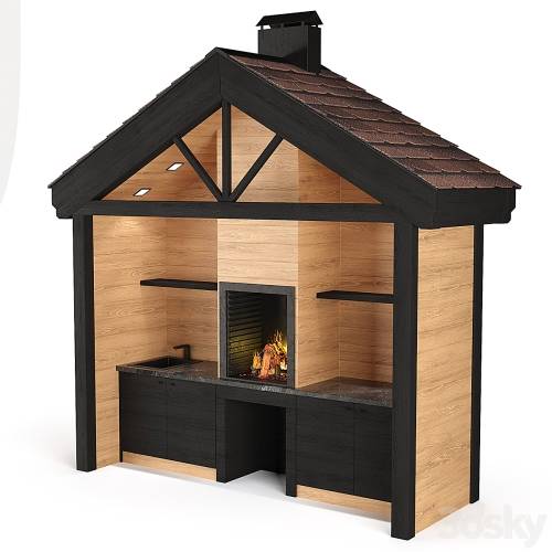 '3dsky Pro - Summer kitchen (BBQ)'