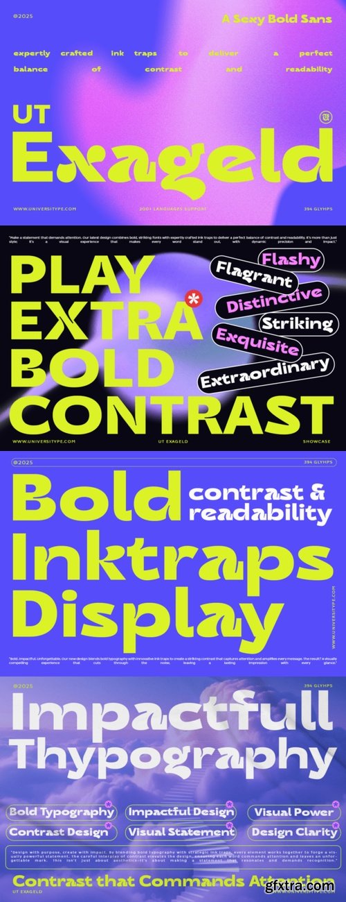 CreativeMarket - UT Exageld - A Bold Sexy Sans Serif 291394712