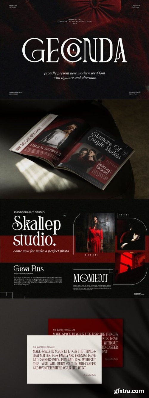 Creativemarket - Geconda Modern Serif Font 291188877