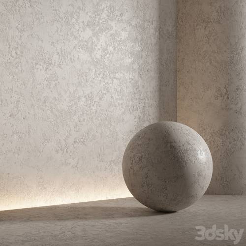 '3dsky Pro - Decorative plaster. Seamless decorative plaster material 56'