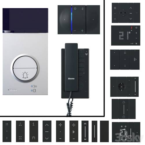 '3dsky Pro - Door communication system/Sockets and switches Bticino/Bticino Living Now 2022 Black'