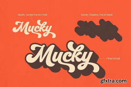 CreativeMarket - Mucky Script - Retro Groovy Font