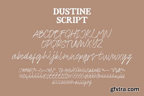 CreativeMarket - Dustine Font Duo – Serif and Script