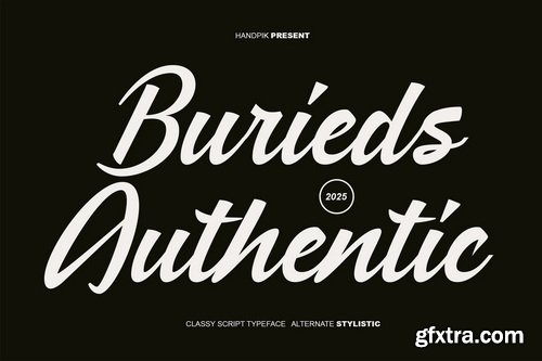 Burieds Authentic Font