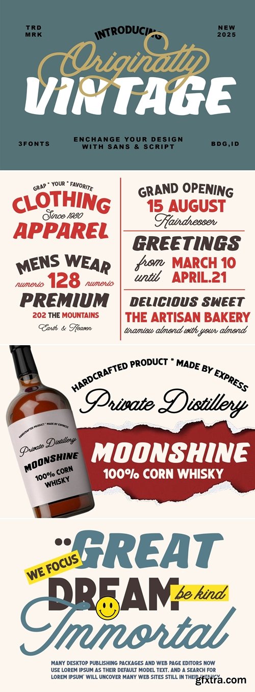 Originally Vintage Font