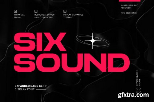CreativeMarket - Sixsound – Expanded Sans Serif Font