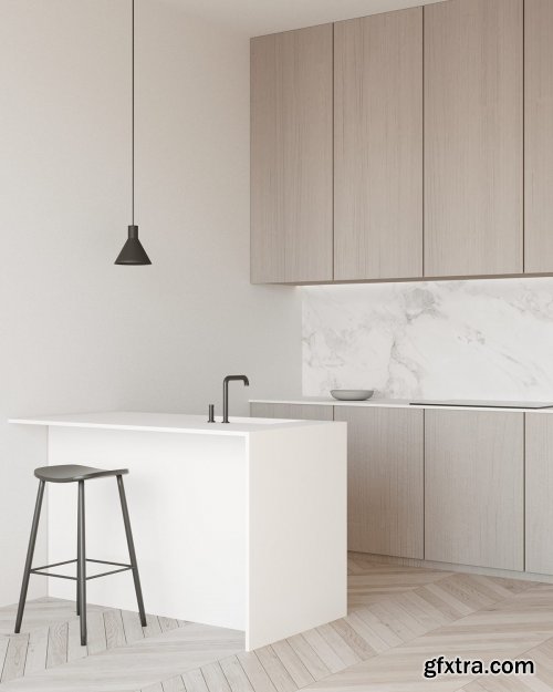 Minimal Interior 3d Scene 