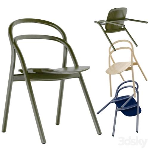 '3dsky Pro - Hem Udon Chair Beech, Blue and Green Color'
