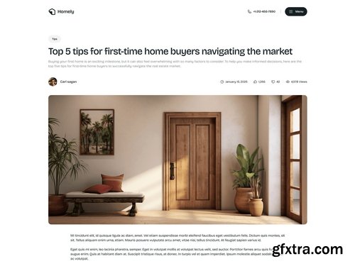Craftwork Design - Homely — Next.js Real Estate Template