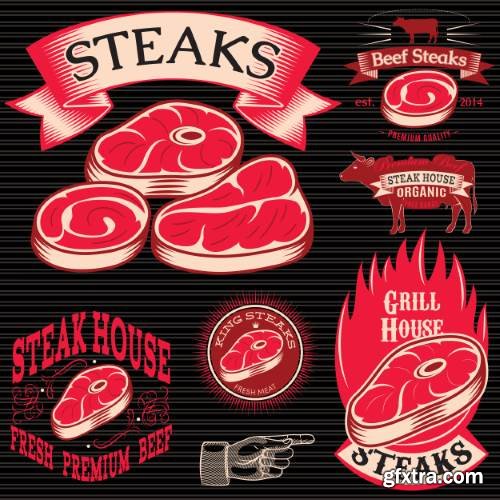 Steak &amp; Meat Collection 22xEPS