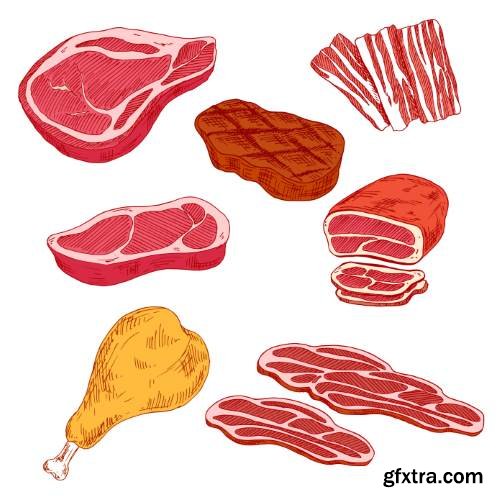 Steak &amp; Meat Collection 22xEPS