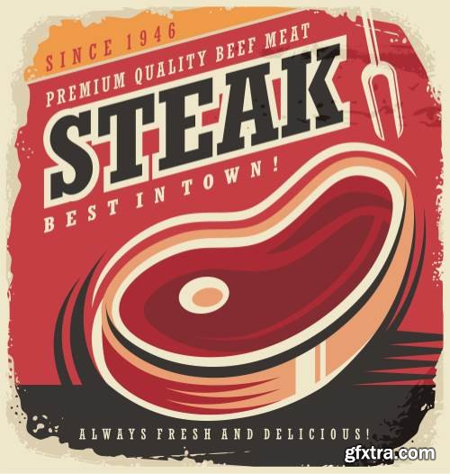 Steak &amp; Meat Collection 22xEPS