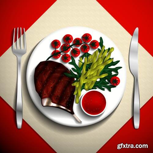 Steak &amp; Meat Collection 22xEPS