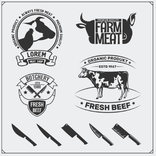 Fresh Meat Design Elements 25xEPS Fresh Meat Design Elements 25xEPS