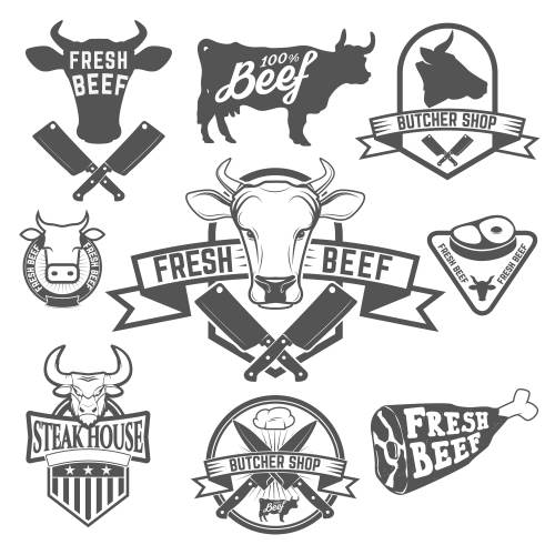 Fresh Meat Design Elements 25xEPS Fresh Meat Design Elements 25xEPS