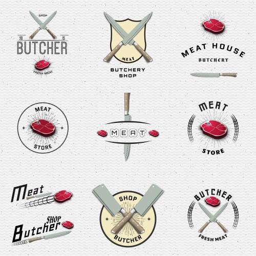 Fresh Meat Design Elements 25xEPS Fresh Meat Design Elements 25xEPS