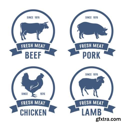 Fresh Meat Design Elements 25xEPS Fresh Meat Design Elements 25xEPS