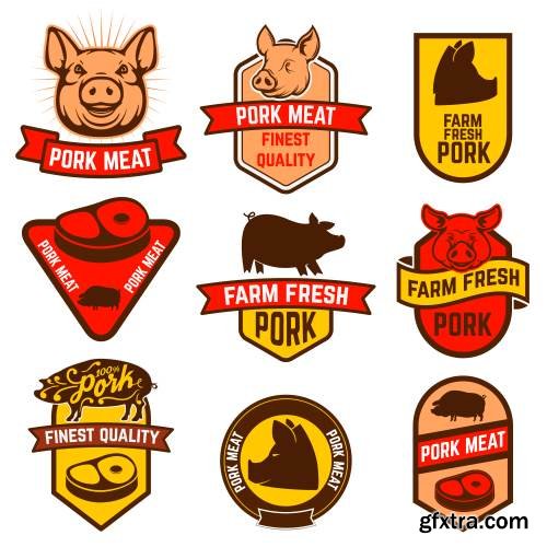 Fresh Meat Design Elements 25xEPS Fresh Meat Design Elements 25xEPS