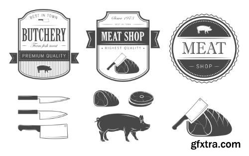 Fresh Meat Design Elements 25xEPS Fresh Meat Design Elements 25xEPS