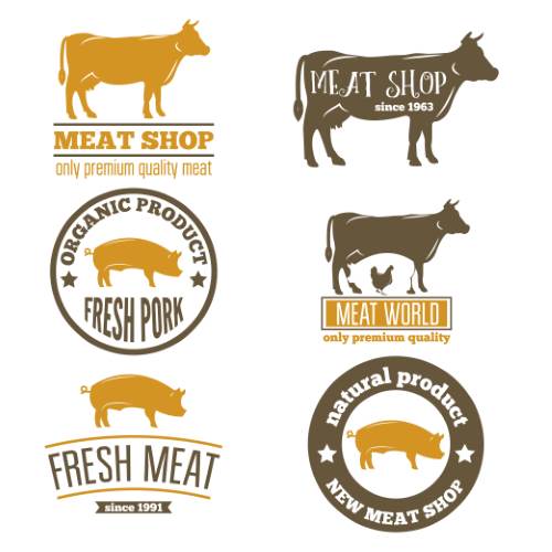 Fresh Meat Design Elements 25xEPS Fresh Meat Design Elements 25xEPS