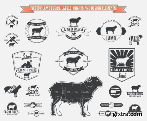 Fresh Meat Design Elements 25xEPS Fresh Meat Design Elements 25xEPS