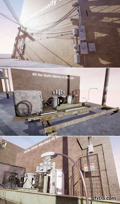 Fab - Procedural Utility Tower and Electric Meters v4.26+