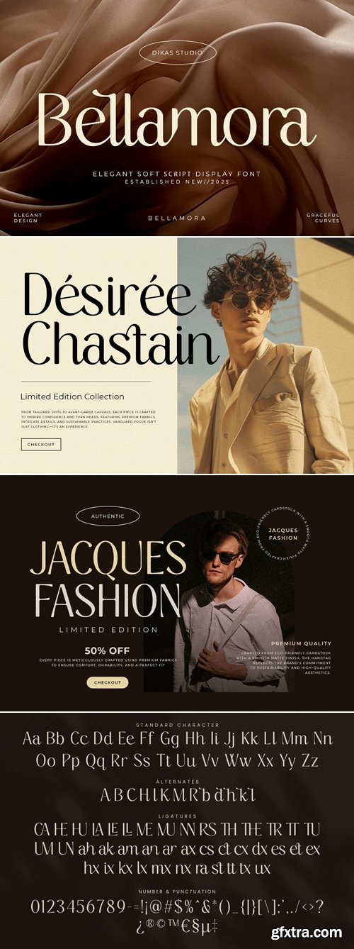 CreativeMarket - Bellamora - Aesthetic Script Font 291372974