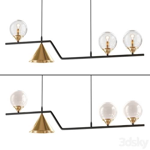 '3dsky Pro - Nordic Style Black Chandelier'