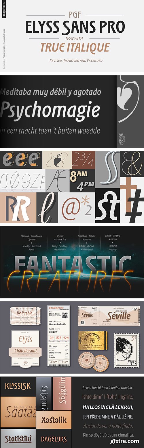 MyFonts - PGF Elyss Sans Pro Font Family