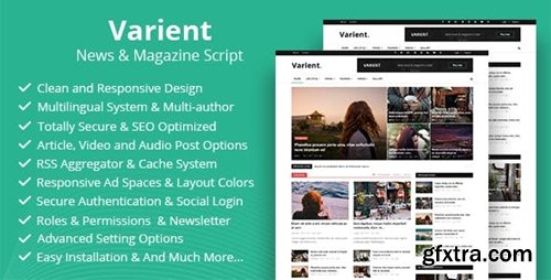 CodeCanyon - Varient - News & Magazine Script v2.4.2 - 21035226 - Nulled