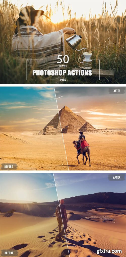 50 Amazing Travel Photoshop Actions