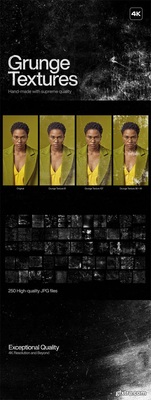 250 Grunge Overlays for Photoshop