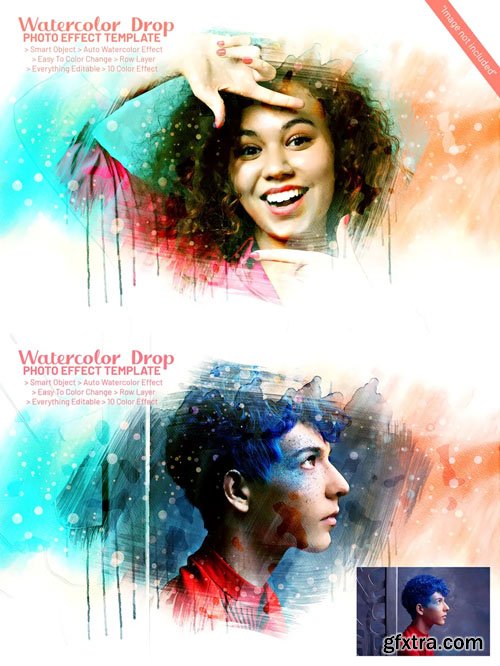 Water Drop Photo Effect for Photoshop