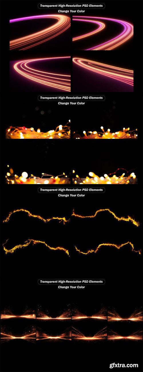 20 Transparent Elements PSD Templates