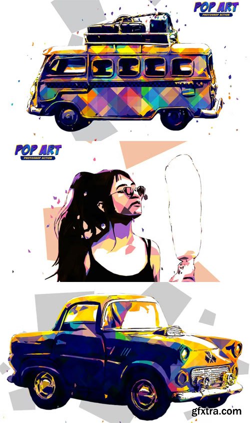Cool Pop Art Actions for Photoshop