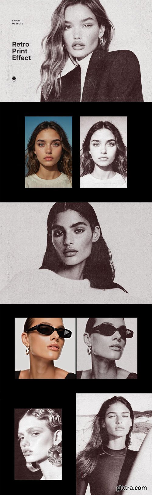 Retro Grunge Print Photo Effect for Photoshop