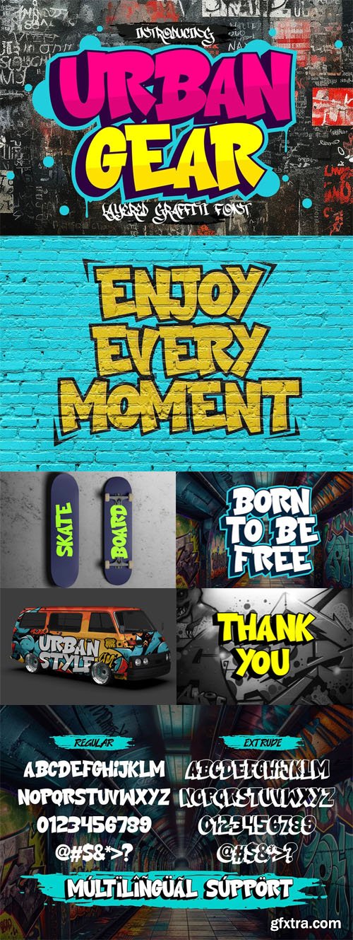 Urban Gear - Bold Graffiti Font